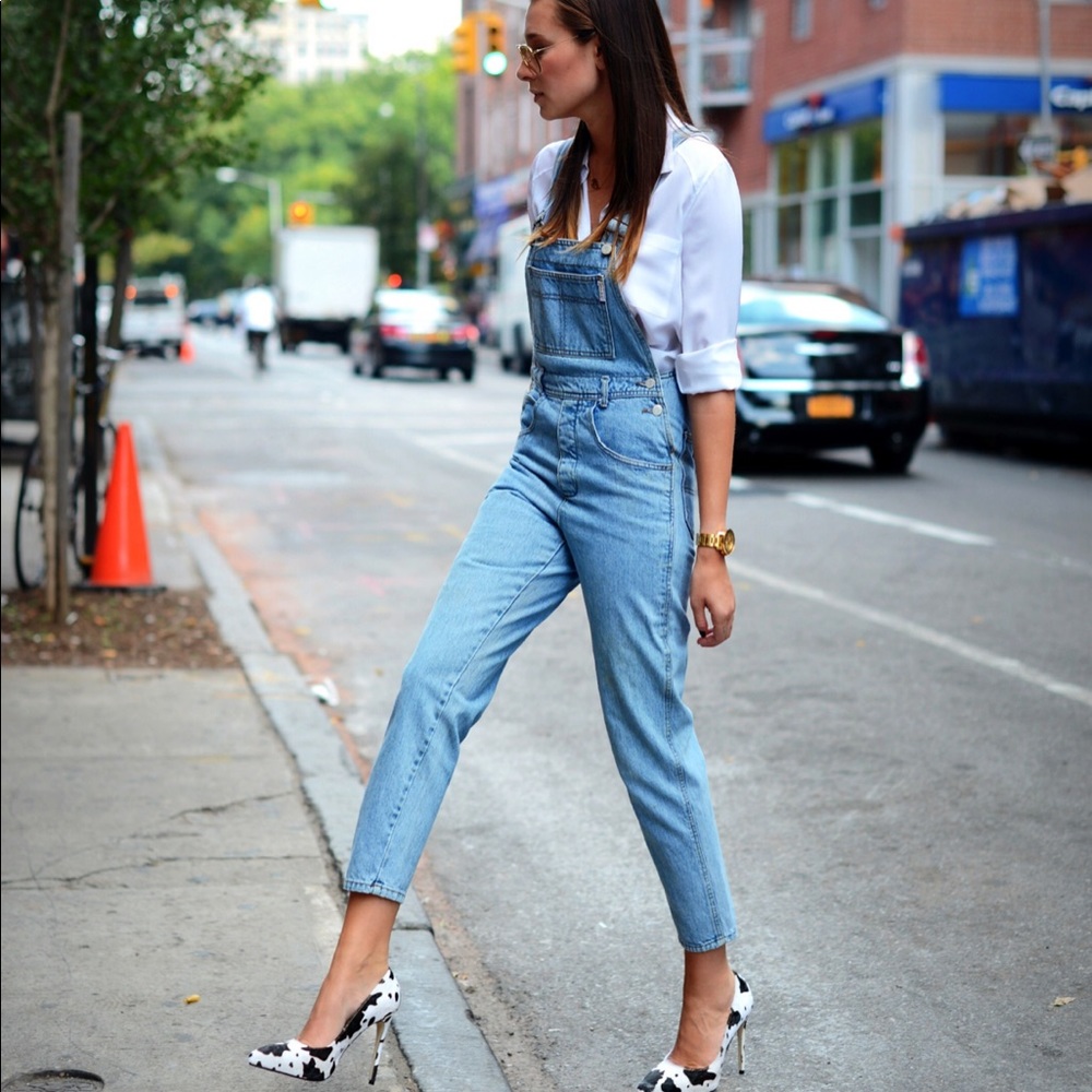 Weworewhat Basic Denim Overalls Small - image 1
